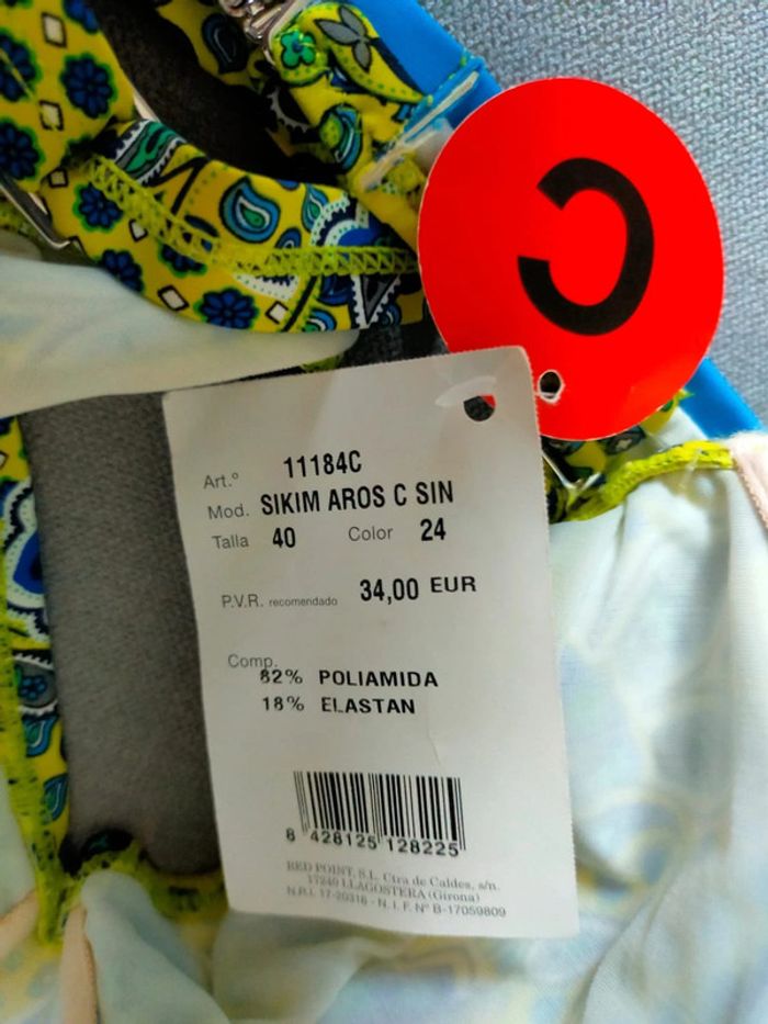 Haut de bikini Red Point – Taille 40C – Neuf avec étiquette - photo numéro 2