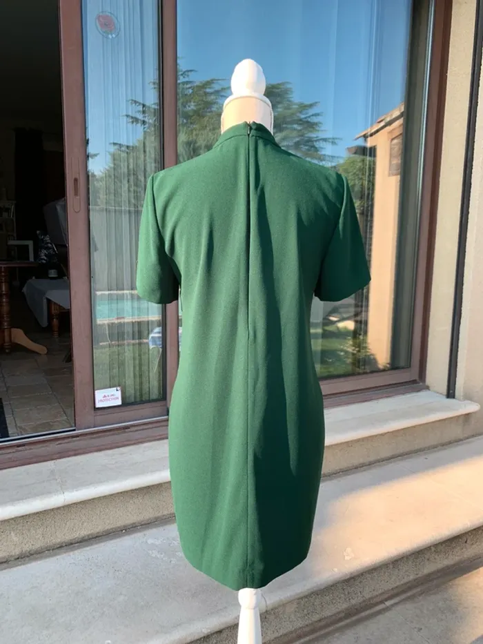 Robe fluide verte sapin Zara taille S - photo numéro 6