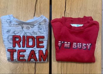 Lot 2 sweat-shirt garçon 5 ans