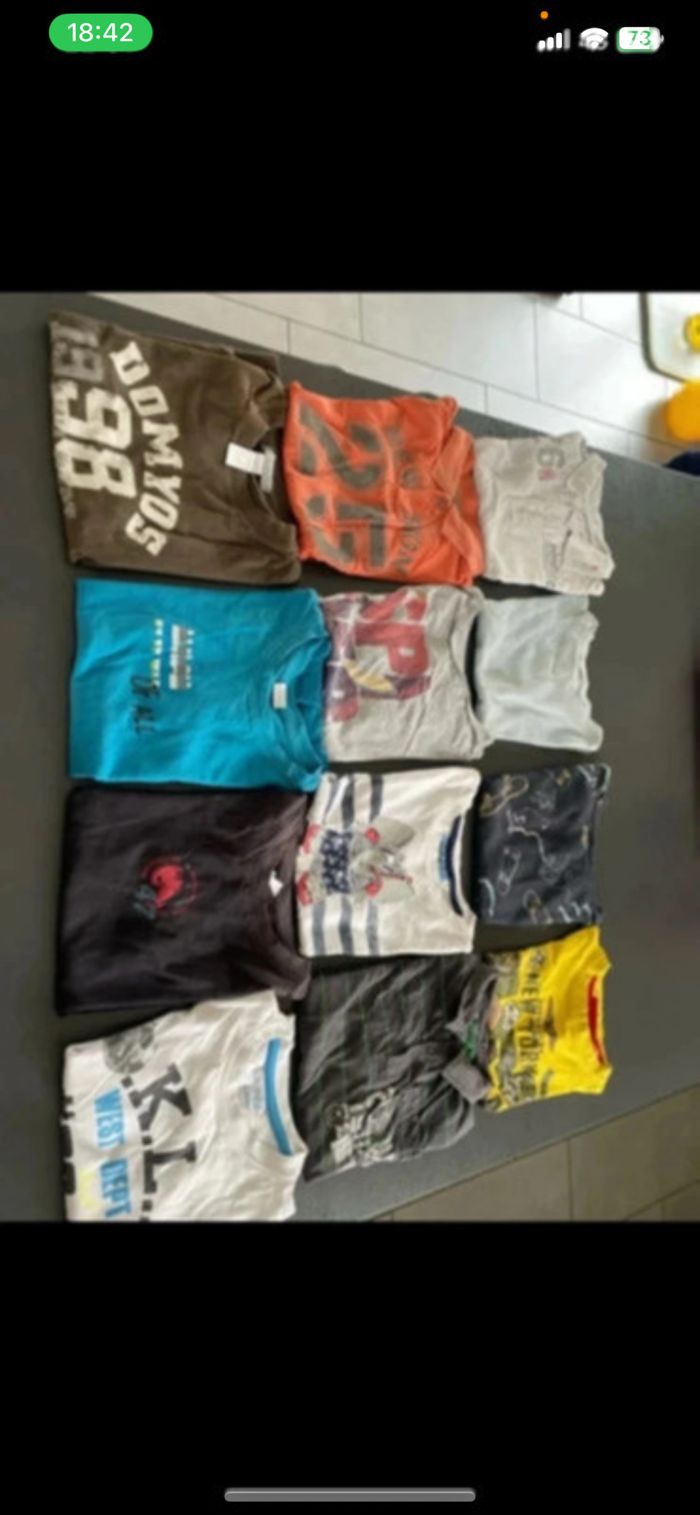 Lot tee shirts garçon 6 ans