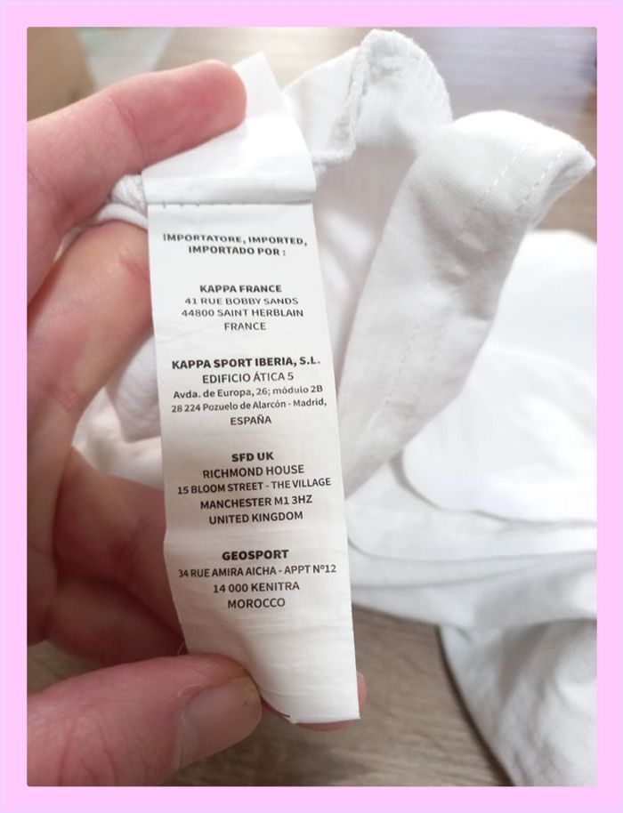T-shirt Kappa XS blanc avec bande logo sur les épaules XS - photo numéro 9