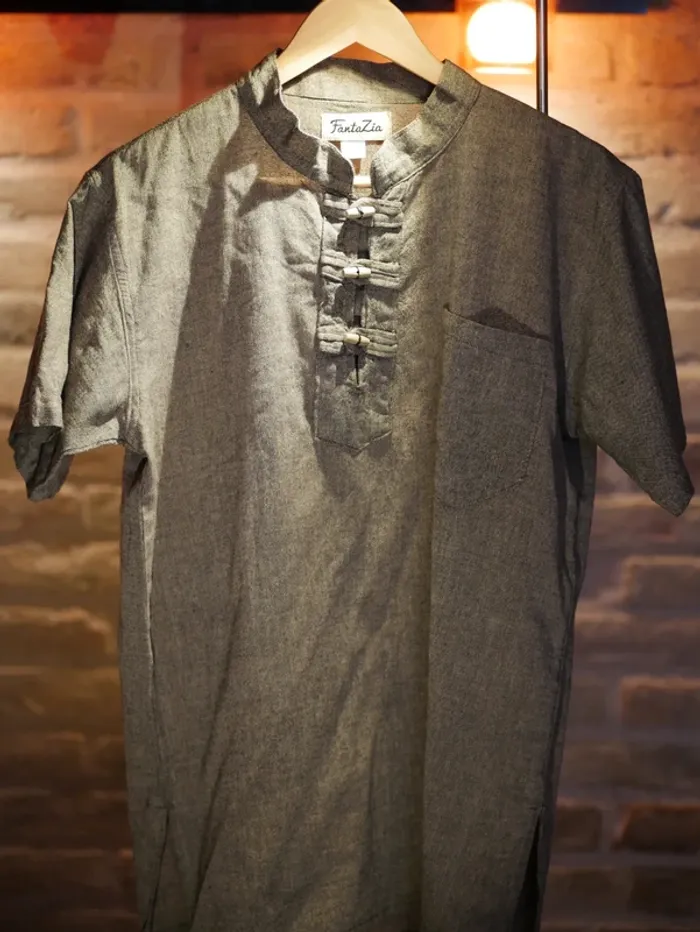 Chemise manches courtes ethnique Fantazia 100% coton