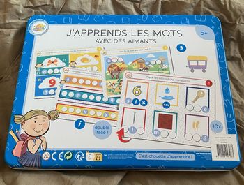 Jeu j apprend les mots avec des aimants