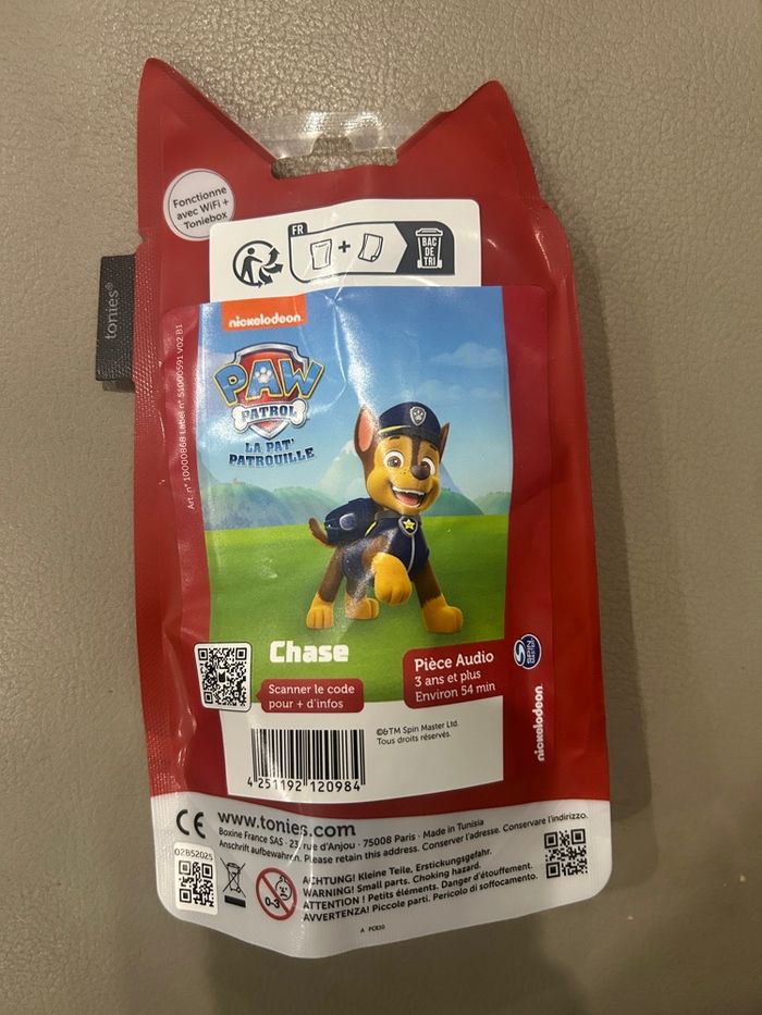Figurine  Chase pat patrouille pour toniebox