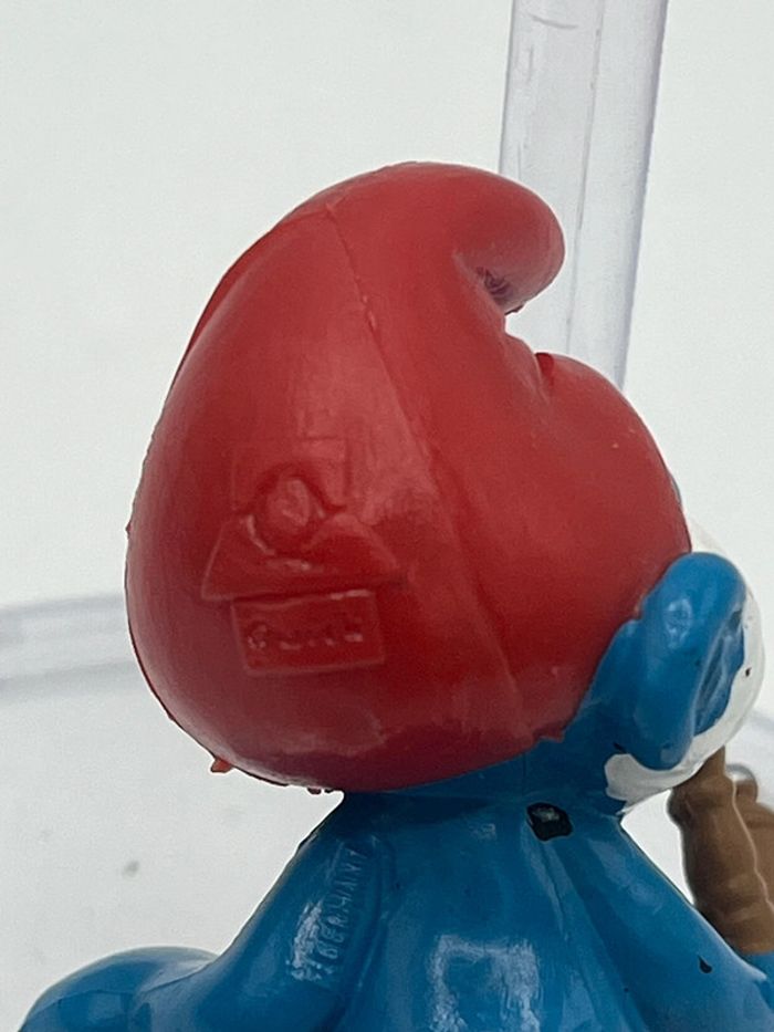 Grand schtroumpfs pipe cadeau Quick 1983 - photo numéro 2