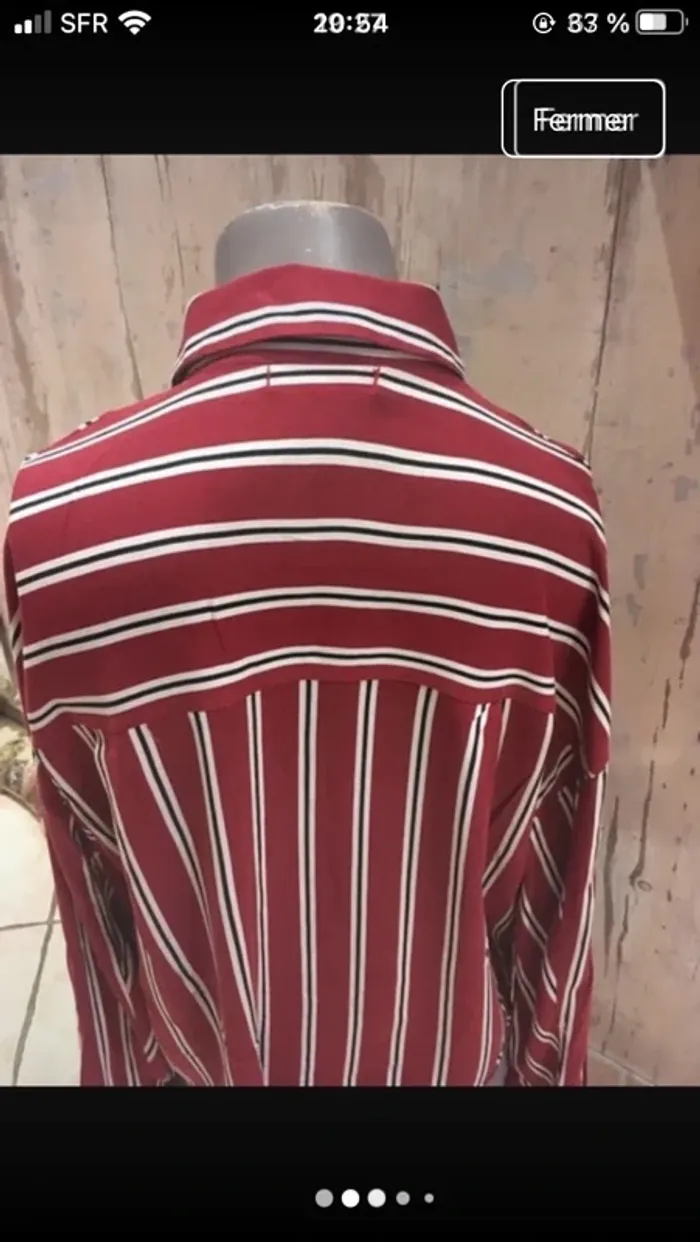 Excellent état en 38 magnifique chemise de marque Bershka - photo numéro 7