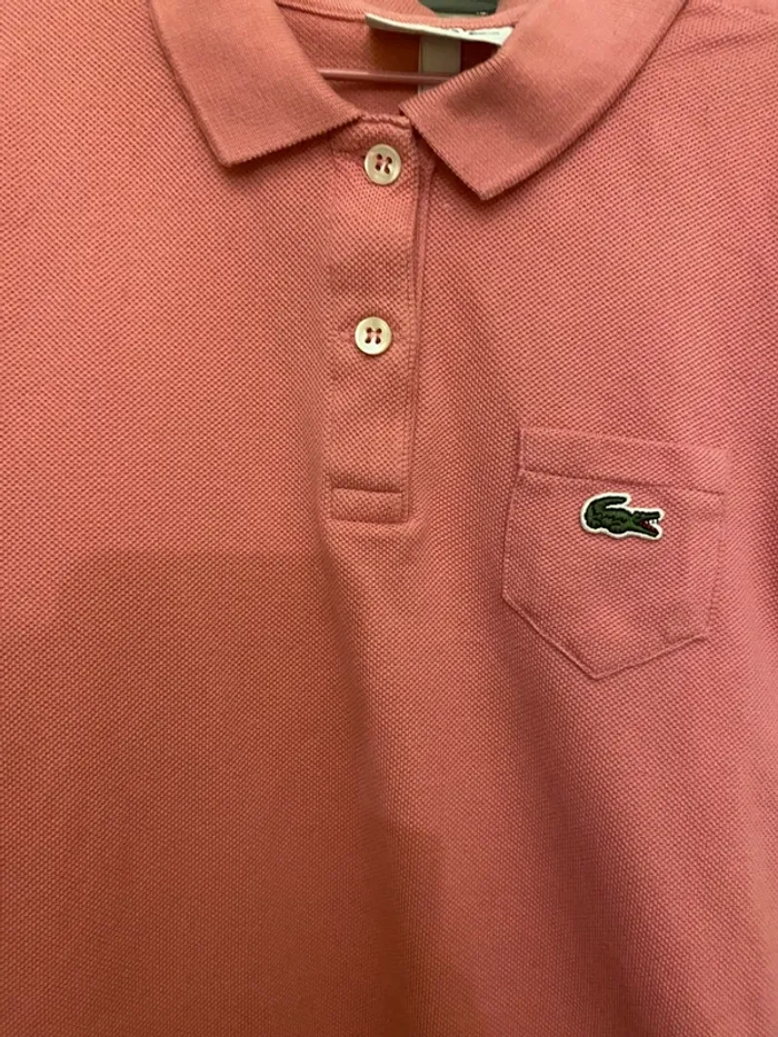 Robe polo Lacoste rose 8 ans - photo numéro 5