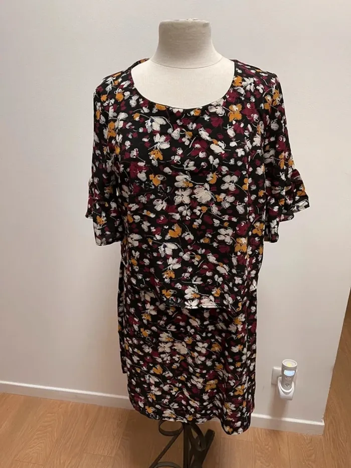 Superbe Robe fluide fleurie XL 🌸 42 44 - photo numéro 5
