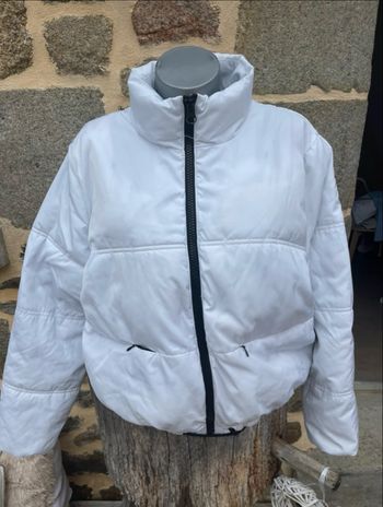 Doudoune courte blanche - H&M Divided