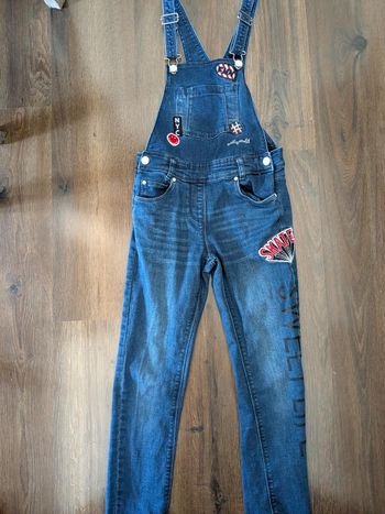 Salopette jean fille pantalon Orchestra 10 ans