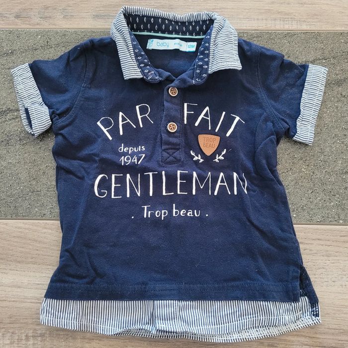 Polo manches courtes - gemo 12 mois