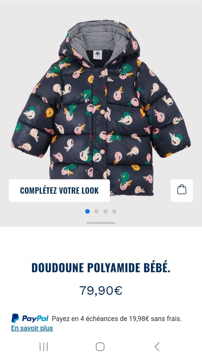 Doudoune petit bateau - photo numéro 5