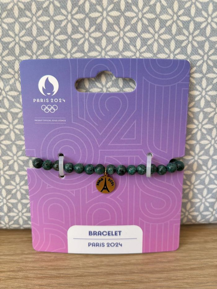 Bracelet Perles "Tour Eiffel Paris 2024" JO Paris 2024