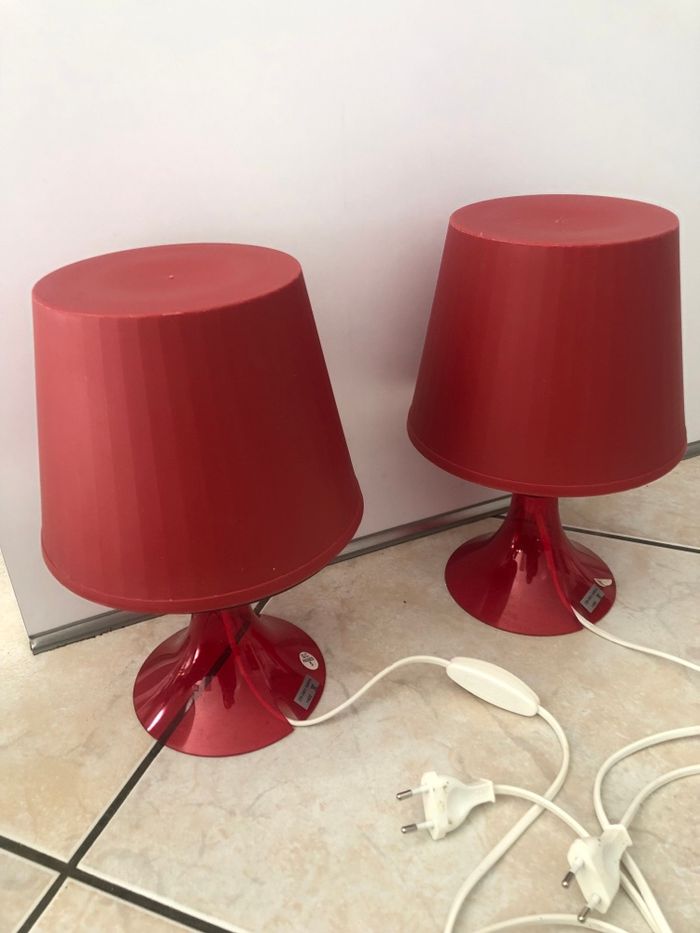 Lot de 2 lampes de chevet ikea - photo numéro 4