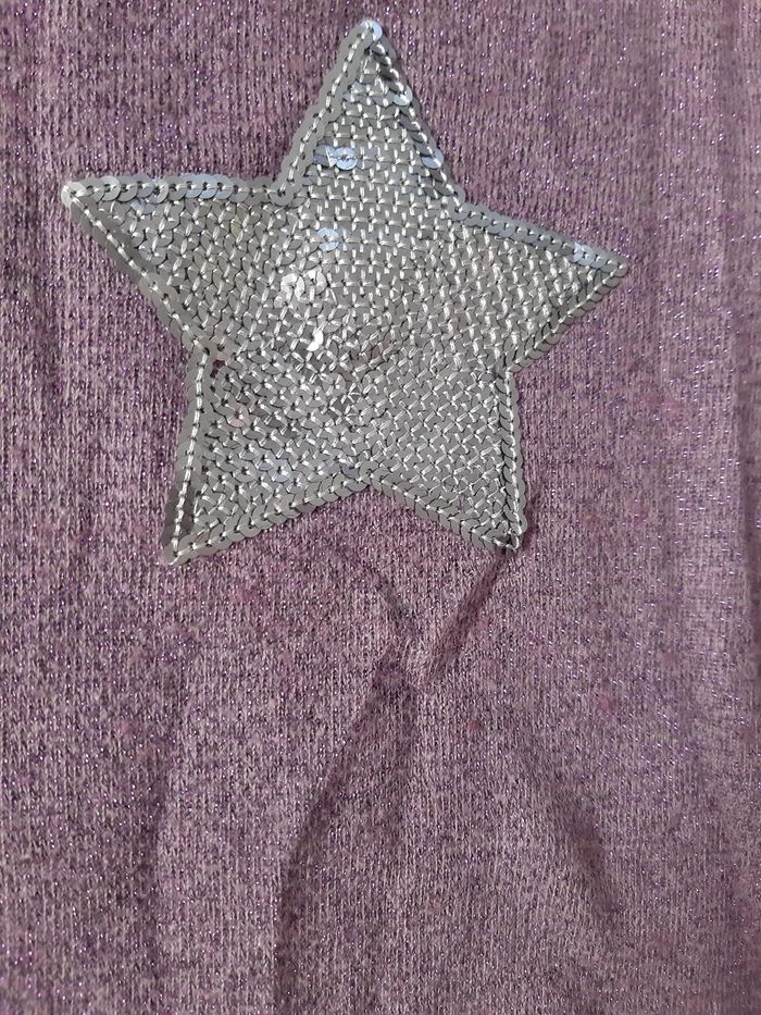 robe-pull violette pailletée à sequins - Vertbaudet - 3/4 ans - photo numéro 3