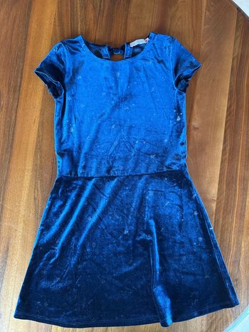 Robe manches courtes velours gemo fille