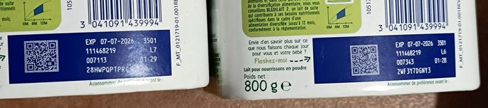 Lot de 4 boîtes de lait bledilait - photo numéro 2