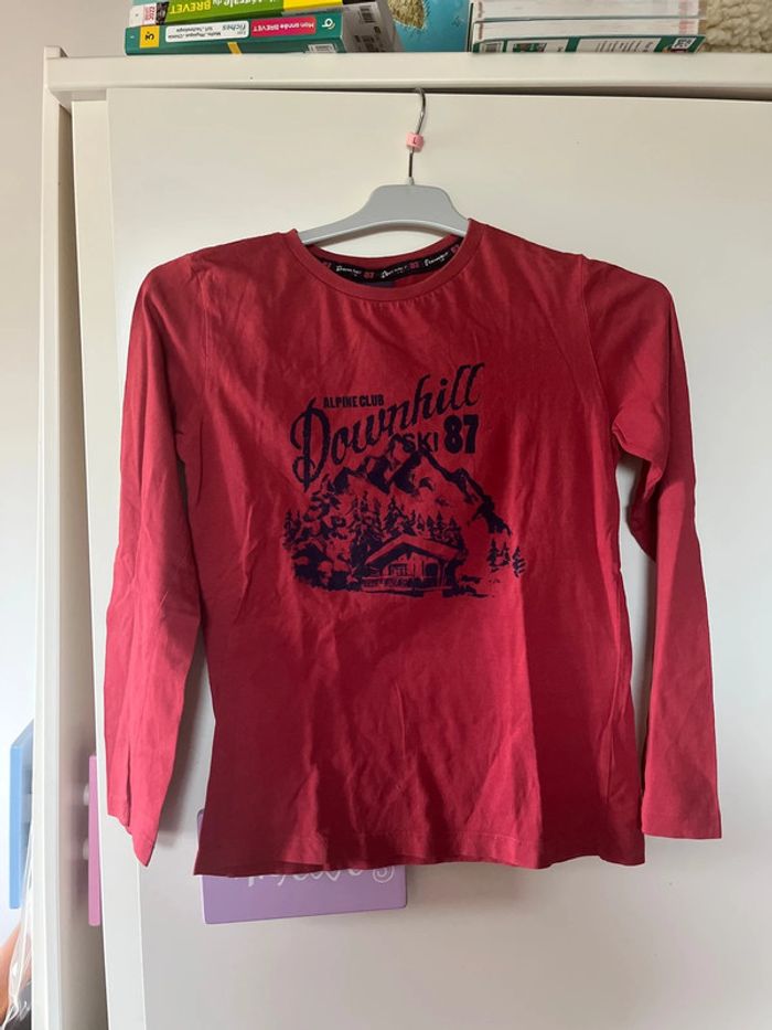 t-shirt motif ski garçon 12 ans sergent major
