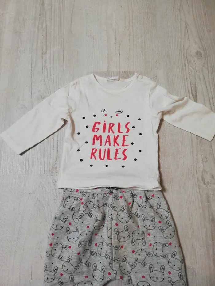 Jogging et t-shirt kiabi 6 mois - photo numéro 3