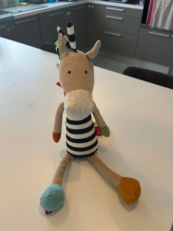 Grande peluche Sigikid zèbre