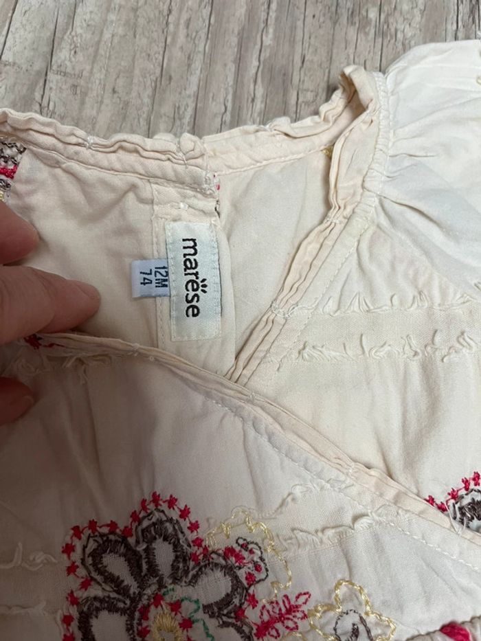 Très jolie robe marese taille 12 mois - photo numéro 3