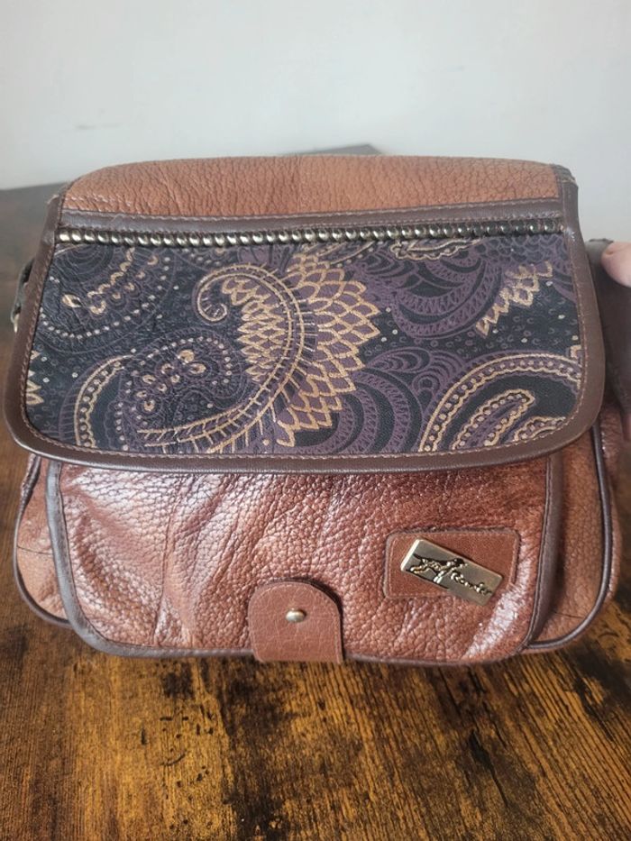 Sac a bandoulière cuir Vintage Dressing. - photo numéro 3