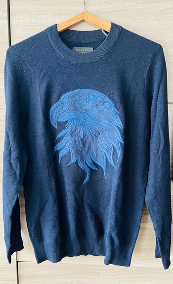 Pull bleu marine homme Selected Taille L/XL