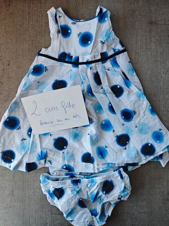 Robe bleue avec bloomer