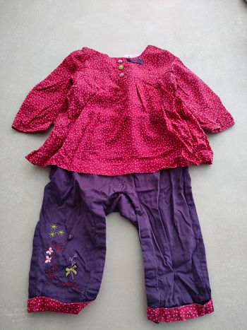 Ensemble (6 mois) Pomme Framboise