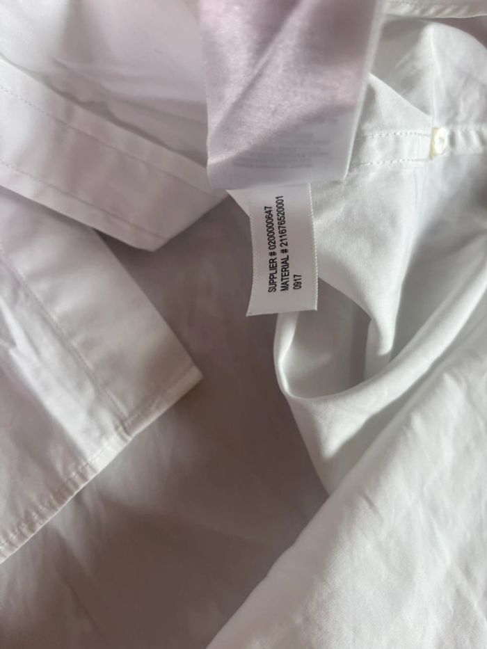 Chemise Ralph Lauren Vintage Blanc Logo Bleu Taille S/M - photo numéro 10