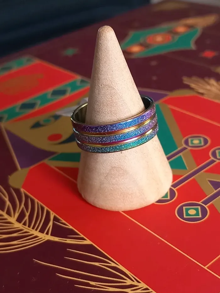 Bague en acier inoxydable taille 18 (56) - photo numéro 7