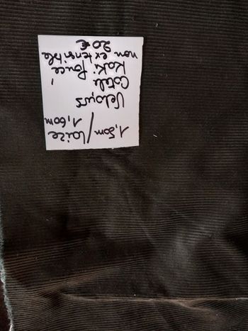 coupon de velours cotelé