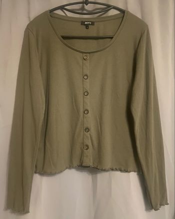 Gilet vert kaki »Liberto »manches longues 