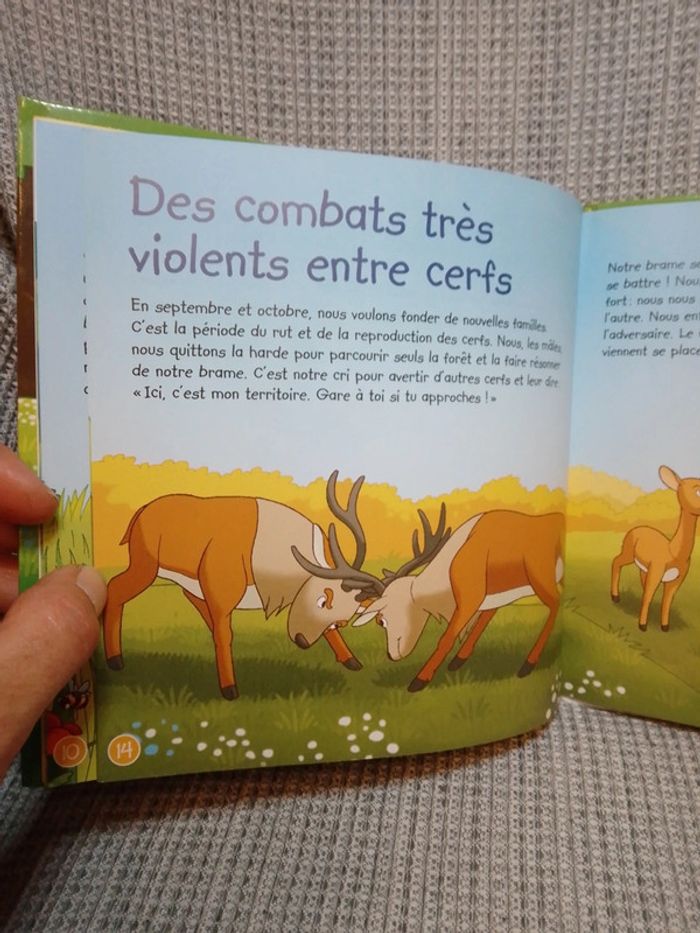 Le cerf + 2 figurines - série "Je vis dans la forêt" N.1 / Ed. Altaya - photo numéro 8