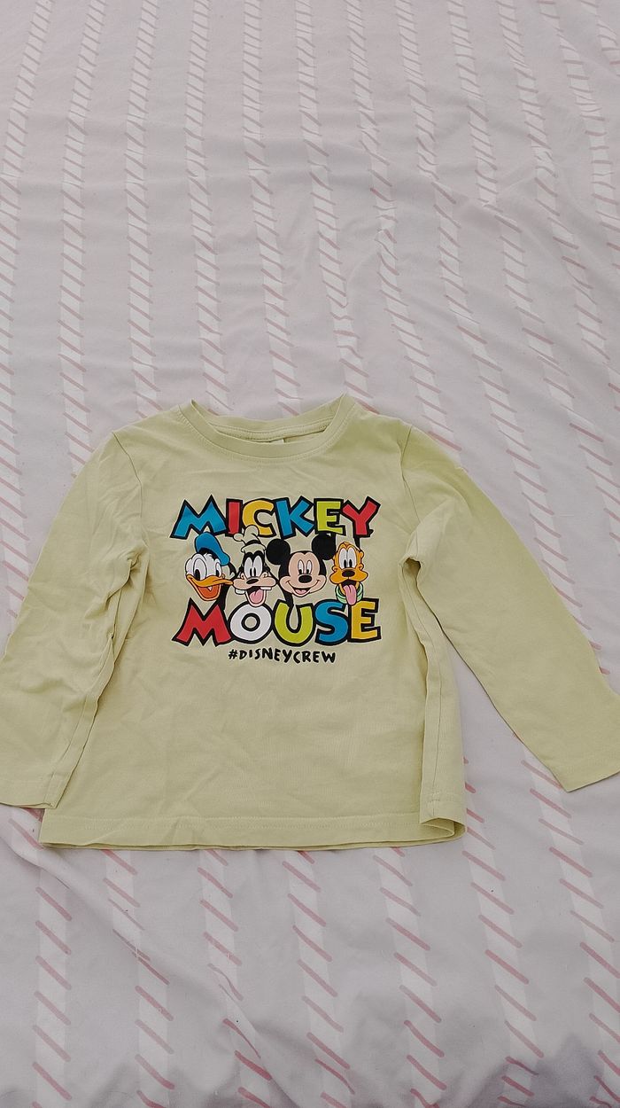 Tee-shirt manches longues garçon Mickey