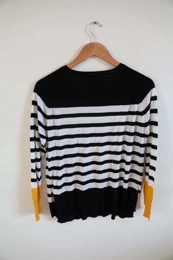 C40 pull noir/blanc Zara M - photo numéro 2