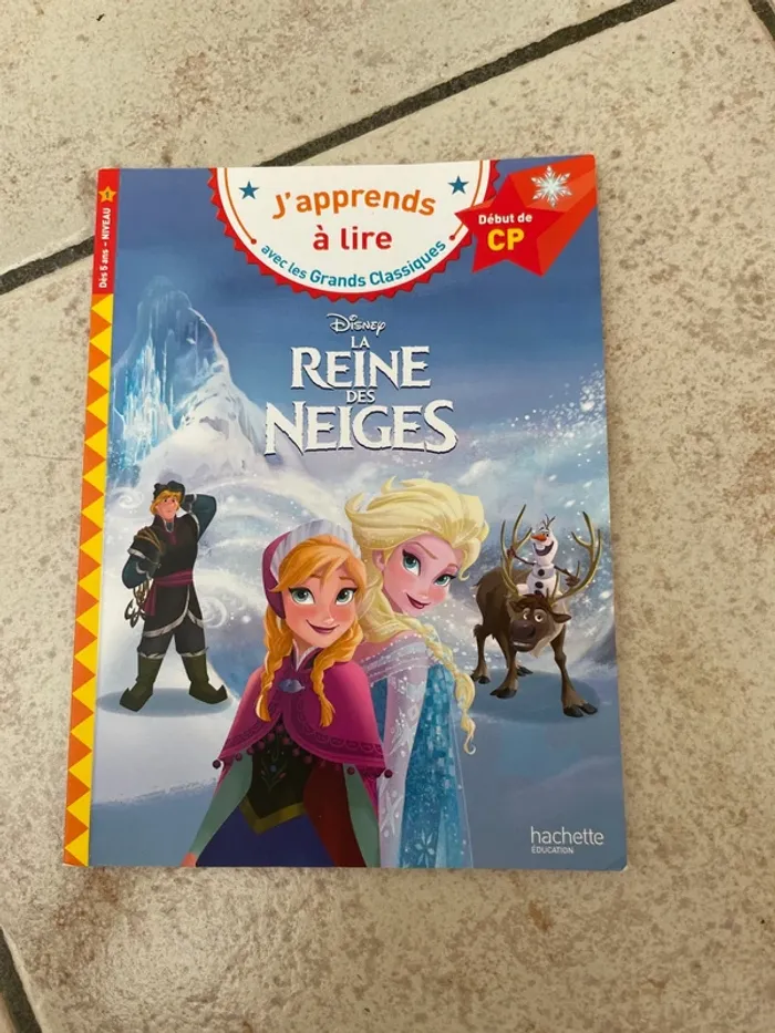 Livre Reine des Neiges J'apprends à lire (CP)