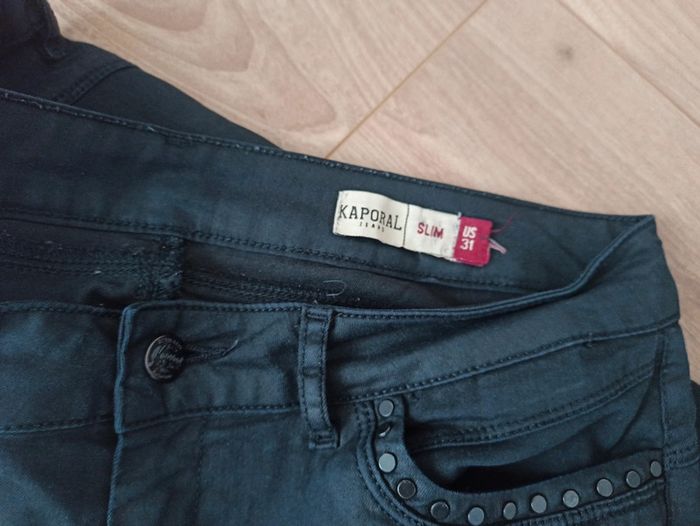 Pantalon slim noir Kaporal - photo numéro 8
