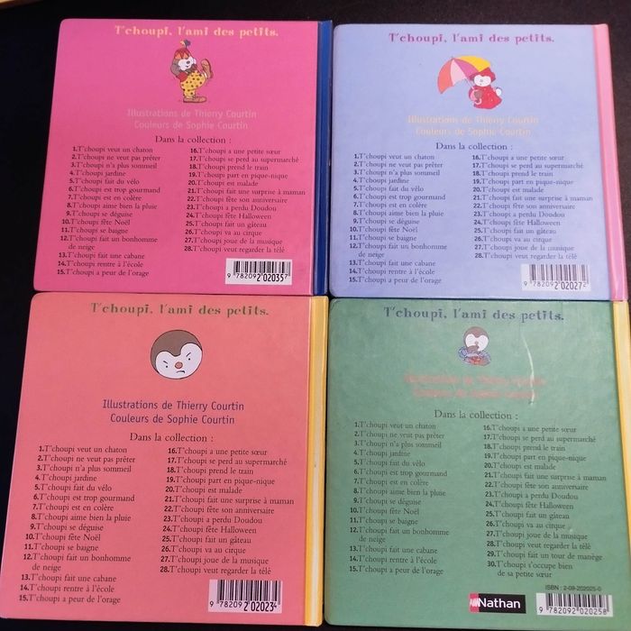 Lot de 4 Livres enfant Nathan T'choupi - photo numéro 2