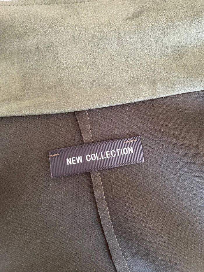 Trench long kaki suédine - photo numéro 7