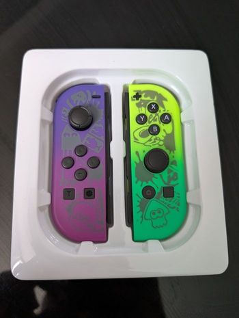 Manettes splatoon switch neuves