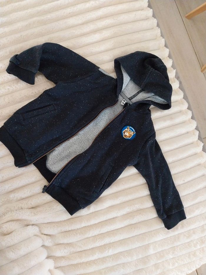 Veste à capuche 3 pommes 18 24 mois
