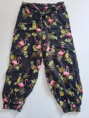 Pantalon fluide tropical