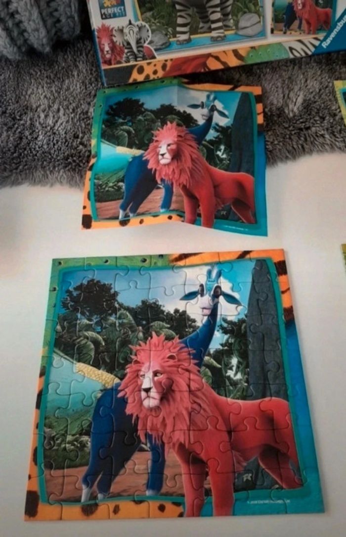 Boîte avec 3 puzzles - photo numéro 2