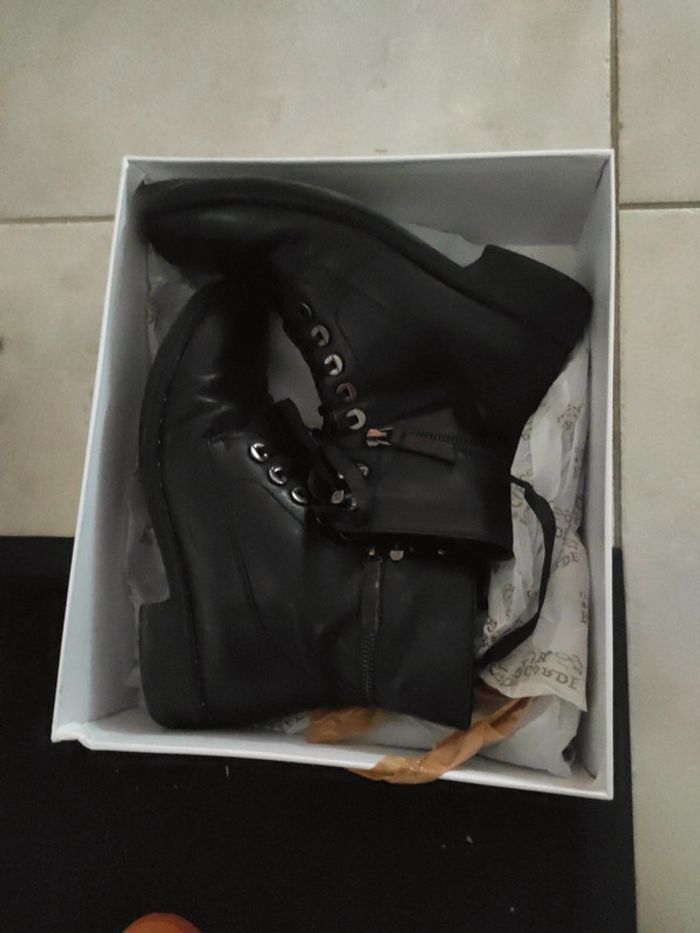Bottines en cuir regarde le ciel 40