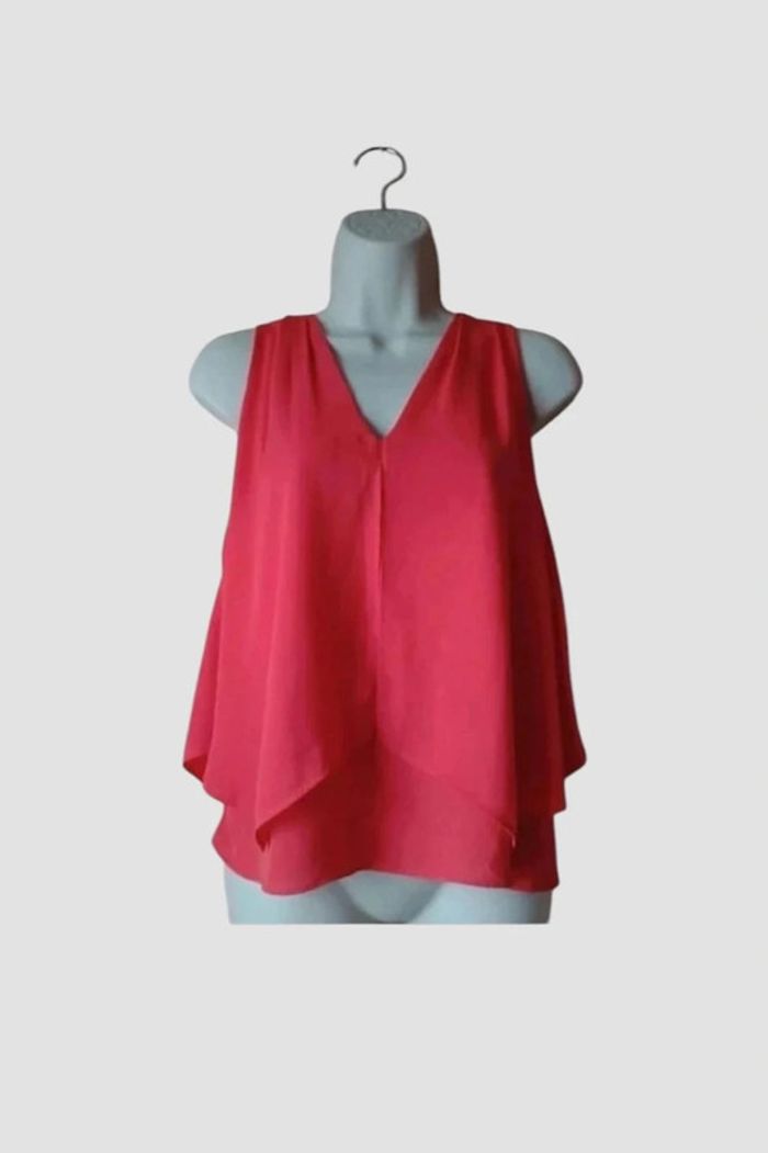 Débardeur rouge mango taille 34