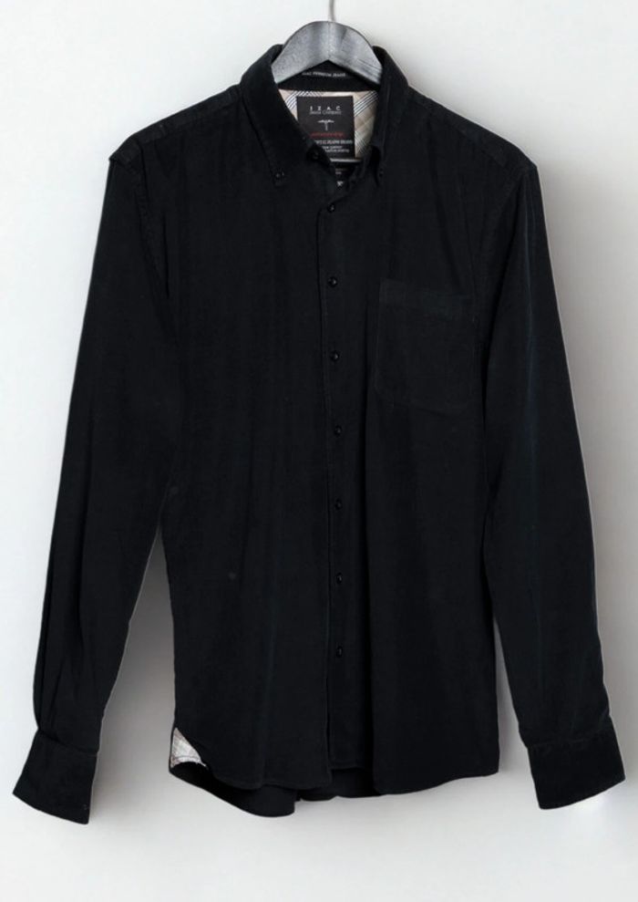 Chemise IZAC noire à manches longues – Taille M - photo numéro 2