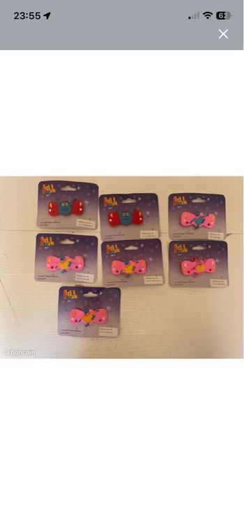 Lot barette vintage bigdil