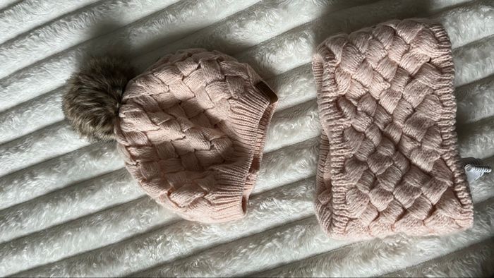 Ensemble bonnet echarpe 3/6mois - photo numéro 2