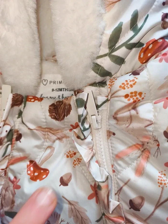 Combinaison fille 9 12 mois neuve sans étiquette fleurie très chaude - photo numéro 11